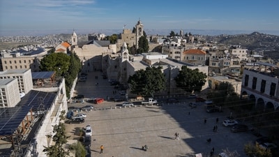 World-famous Christmas celebrations in Bethlehem have been put on hold due to the ongoing Israel-Hamas war. (AP) World-famous Christmas celebrations in Bethlehem have been put on hold due to the ongoing Israel-Hamas war. (AP)