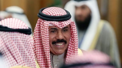 Kuwait Emir Dies: Kuwait's Crown Prince Sheikh Nawaf al-Ahmad al-Jaber al-Sabah arrives. (AFP) Kuwait Emir Dies: Kuwait's Crown Prince Sheikh Nawaf al-Ahmad al-Jaber al-Sabah arrives. (AFP)