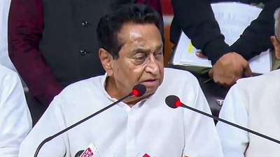 Former Madhya Pradesh chief minister Kamal Nath. (PTI file) Former Madhya Pradesh chief minister Kamal Nath. (PTI file)