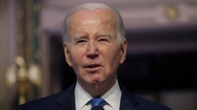 US Elections 2024: US president Joe Biden is seen. (Reuters)
