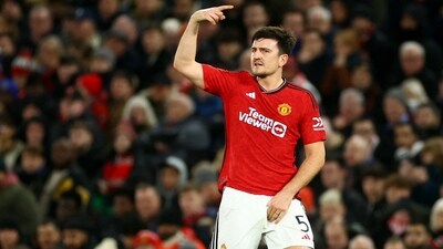 Manchester United's Harry Maguire reacts after sustaining an injury (REUTERS)