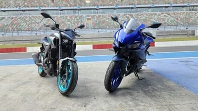 Yamaha MT-03 (left) and R3 (Image courtesy: Yamaha) Yamaha MT-03 (left) and R3 (Image courtesy: Yamaha)