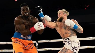 Jake Paul knocks out Andre August (Instagram/ Jake Paul) Jake Paul knocks out Andre August (Instagram/ Jake Paul)