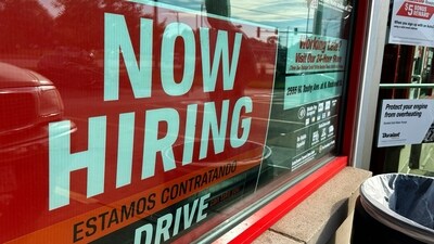 A hiring sign is displayed at a retail store. (AP Photo/Nam Y. Huh) (AP) A hiring sign is displayed at a retail store. (AP Photo/Nam Y. Huh) (AP)
