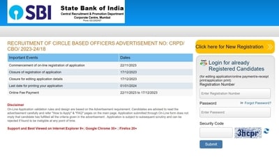 SBI to close registration window for 5,280 Circle Based Officer vacancies tomorrow
