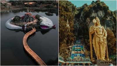 Thailand and Malaysia are now visa-free for Indian passport holders. Left: The Sumeru mountain palace; Right: Batu Caves. (Pexels) Thailand and Malaysia are now visa-free for Indian passport holders. Left: The Sumeru mountain palace; Right: Batu Caves. (Pexels)