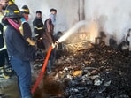 A fire incident was reported at a sparkling candle manufacturing unit located in Jyotiba Nagar at Talawade on December 8 during which six people died on the spot and ten others suffered severe burn injuries and were admitted to Sassoon. (HT File) A fire incident was reported at a sparkling candle manufacturing unit located in Jyotiba Nagar at Talawade on December 8 during which six people died on the spot and ten others suffered severe burn injuries and were admitted to Sassoon. (HT File)