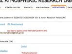 NARL recruitment 2023: Apply for Scientist/Engineer ‘SD’ and JRF posts at narl.gov.in NARL recruitment 2023: Apply for Scientist/Engineer ‘SD’ and JRF posts at narl.gov.in