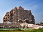 Swarved Mahamandir Dham ahead of its inauguration on December 18 in Varanasi, Swarved Mahamandir Dham ahead of its inauguration on December 18 in Varanasi,