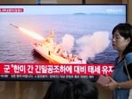 A TV screen shows a file image of North Korea's missile launch during a news program at the Seoul Railway Station in Seoul, South Korea. A TV screen shows a file image of North Korea's missile launch during a news program at the Seoul Railway Station in Seoul, South Korea.