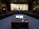 US Senate hearing room representational image US Senate hearing room representational image