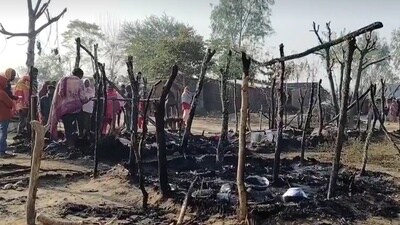 Another labourer sustained burn injuries, officials added. (HT Photo)