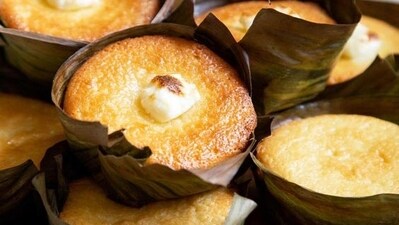 Philippines: Bibingka: Bibingka, a rice cake made with coconut milk and rice flour, holds a traditional place in Filipino Christmas celebrations and is commonly enjoyed during the festive season.&nbsp; (Pinterest)