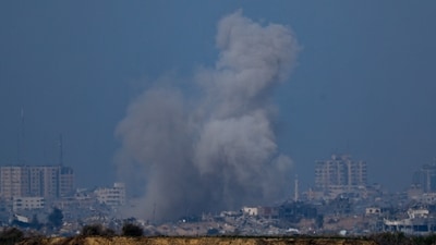 Israel-Hamas War: Smoke rises above Gaza, amid the ongoing conflict between Israel and the Palestinian Islamist group Hamas. (Reuters)