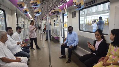 In November, only 14 lakh residents used the metro service and Maha-Metro earned only ₹2.20 crore. (HT FILE) In November, only 14 lakh residents used the metro service and Maha-Metro earned only ₹2.20 crore. (HT FILE)