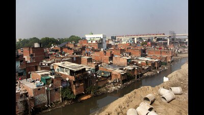 Localities situated on the banks of Kukrail river in Lucknow (File)