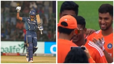 Debutant Sudharsan was roped in by Gujarat Titans for a bargain price of INR 20 lakh (PTI-BCCI)