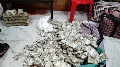 Cash recovered and seized in Odisha’s Balangir IT raids linked to Congress MP Dheeraj Sahu on December 11. (ANI) Cash recovered and seized in Odisha’s Balangir IT raids linked to Congress MP Dheeraj Sahu on December 11. (ANI)