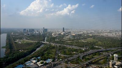The five projects are Imperial Housing Ventures private limited, Sethi Buildwell private limited, Supertech limited, Antriskh Developers private limited, and Ajnara India limited. (Sunil Ghosh/HT Photo) The five projects are Imperial Housing Ventures private limited, Sethi Buildwell private limited, Supertech limited, Antriskh Developers private limited, and Ajnara India limited. (Sunil Ghosh/HT Photo)