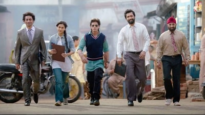 Dunki stars Shah Rukh Khan, Taapsee Pannu, Vicky Kaushal and others. Dunki stars Shah Rukh Khan, Taapsee Pannu, Vicky Kaushal and others.