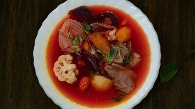 Poland - Barszcz: Also known as Borscht, this is an authentic Polish beetroot broth with Uszka, special mushroom dumplings traditionally served on Christmas Eve.&nbsp; (Unsplash)