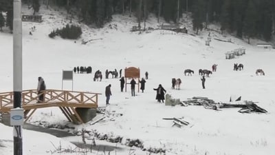 Most places in Jammu and Kashmir are witnessing clear weather at present. In the Jammu division, the minimum temperature in Jammu city was recorded at 7.3 degrees Celsius. Meanwhile, Banihal reported the lowest temperature at minus 1.2 degrees Celsius, and Bhaderwah experienced a minimum temperature of minus 0.2 degrees Celsius. on Saturday. (ANI) Most places in Jammu and Kashmir are witnessing clear weather at present. In the Jammu division, the minimum temperature in Jammu city was recorded at 7.3 degrees Celsius. Meanwhile, Banihal reported the lowest temperature at minus 1.2 degrees Celsius, and Bhaderwah experienced a minimum temperature of minus 0.2 degrees Celsius. on Saturday. (ANI)