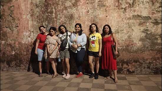 Six women took to the streets of Mumbai at midnight, starting 11pm Saturday going on till after 1am on Sunday. (HT Photo)