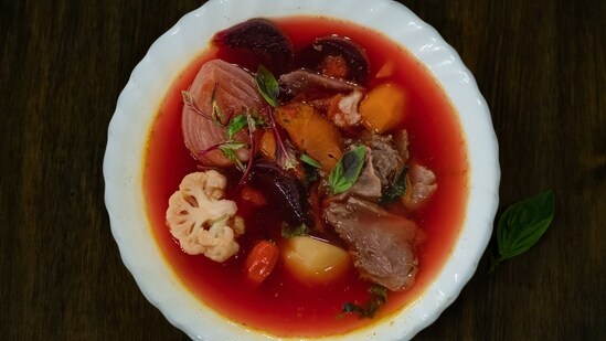 Poland - Barszcz: Also known as Borscht, this is an authentic Polish beetroot broth with Uszka, special mushroom dumplings traditionally served on Christmas Eve.&nbsp;(Unsplash)