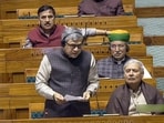Union Minister of IT and communications Ashwini Vaishnav speaks in Lok Sabha during the Winter Session of Parliament, in New Delhi on Monday.