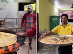 The image shows a huge paratha. The image shows a huge paratha.