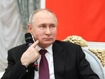 Russian president Vladimir Putin is seen. 