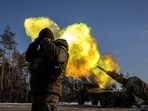 Russia-Ukraine War: A Swedish-made Archer self-propelled howitzer of Ukraine’s 45th separate artillery brigade fires at Russian positions in the Donetsk region, amid Russia’s attack on Ukraine. 