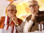 Murli Manohar Joshi (L) and LK Advani 
