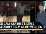 Car collided with Biden's motorcade Car collided with Biden's motorcade