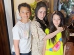 Manayata Dutt with Shahraan Dutt and Iqra Dutt in Mumbai. Manayata Dutt with Shahraan Dutt and Iqra Dutt in Mumbai.