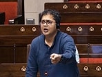 TMC MP Saket Gokhale speaks in the Rajya Sabha during the Winter session of Parliament, in New Delhi. TMC MP Saket Gokhale speaks in the Rajya Sabha during the Winter session of Parliament, in New Delhi.