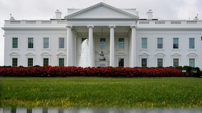 FILE - The White House is seen reflected in a puddle, Saturday, Sept. 3, 2022, in Washington. (AP) FILE - The White House is seen reflected in a puddle, Saturday, Sept. 3, 2022, in Washington. (AP)