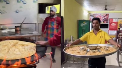 The image shows a huge paratha. (X/@anandmahindra) The image shows a huge paratha. (X/@anandmahindra)