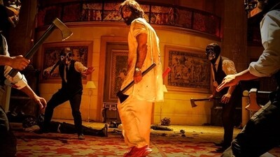 Ranbir Kapoor in a still from Animal (X) Ranbir Kapoor in a still from Animal (X)