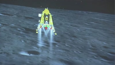 Year Ender 2023: A screenshot from the live feed of the Indian Space Research Organisation (ISRO) website on August 23 shows the Chandrayaan-3 spacecraft. (HT File Photo) Year Ender 2023: A screenshot from the live feed of the Indian Space Research Organisation (ISRO) website on August 23 shows the Chandrayaan-3 spacecraft. (HT File Photo)
