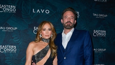 Jennifer Lopez and Ben Affleck attend the 2023 Eastern Congo Initiative Poker and Blackjack Tournament hosted by TAO Group Hospitality at LAVO Restaurant & Nightclub at The Palazzo at The Venetian Resort Las Vegas on November 17, 2023 in Las Vegas, Nevada (Photo by Mindy Small / GETTY IMAGES NORTH AMERICA / Getty Images via AFP) (Getty Images via AFP) Jennifer Lopez and Ben Affleck attend the 2023 Eastern Congo Initiative Poker and Blackjack Tournament hosted by TAO Group Hospitality at LAVO Restaurant & Nightclub at The Palazzo at The Venetian Resort Las Vegas on November 17, 2023 in Las Vegas, Nevada (Photo by Mindy Small / GETTY IMAGES NORTH AMERICA / Getty Images via AFP) (Getty Images via AFP)