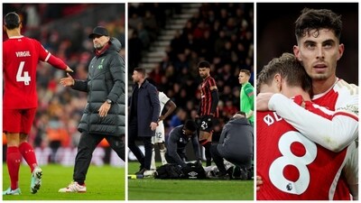 Arsenal reached the Premier League summit while Manchester United frustrated Liverpool at Anfield (AP) Arsenal reached the Premier League summit while Manchester United frustrated Liverpool at Anfield (AP)