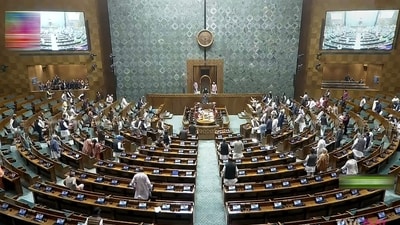 Parliamentarians in the Lok Sabha during the Winter session of Parliament, in New Delhi on Monday. (PTI) Parliamentarians in the Lok Sabha during the Winter session of Parliament, in New Delhi on Monday. (PTI)