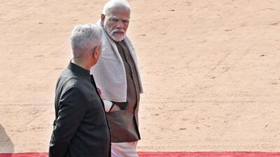 Prime Minister Narendra Modi with external affairs minister S. Jaishankar during a ceremonial reception for a visiting dignitary at Rashtrapati Bhavan in New Delhi. (Hindustan Times File/Sanjeev Verma) Prime Minister Narendra Modi with external affairs minister S. Jaishankar during a ceremonial reception for a visiting dignitary at Rashtrapati Bhavan in New Delhi. (Hindustan Times File/Sanjeev Verma)