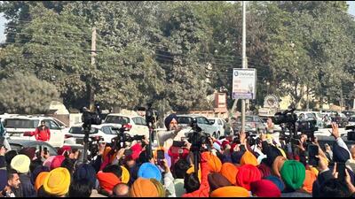 Shiromani Akali Dal leader and former state minister Bikram Singh Majithia speaking to the media as he headed to depose before a special investigation team of Punjab Police in a drugs case in Patiala on Monday. (HT Photo) Shiromani Akali Dal leader and former state minister Bikram Singh Majithia speaking to the media as he headed to depose before a special investigation team of Punjab Police in a drugs case in Patiala on Monday. (HT Photo)