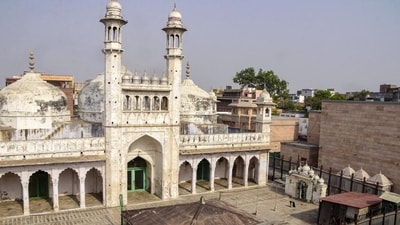The district court is hearing a raft of petitions by Hindu groups and individuals who have demanded worshipping rights inside the Gyanvapi mosque (PTI)