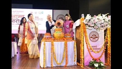 U.P. governor Anandiben Patel at the Bhatkhande Sanskriti University convocation (HT Photo) U.P. governor Anandiben Patel at the Bhatkhande Sanskriti University convocation (HT Photo)