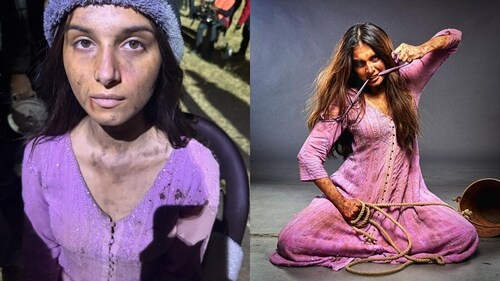 Tara Sutaria from behind-the-scenes of Apurva. Tara Sutaria from behind-the-scenes of Apurva.