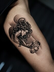 A micro-realistic tattoo is a tiny yet highly detailed and lifelike depiction inked onto the skin. (Photo by tattoo artist Saunak Roy) A micro-realistic tattoo is a tiny yet highly detailed and lifelike depiction inked onto the skin. (Photo by tattoo artist Saunak Roy)