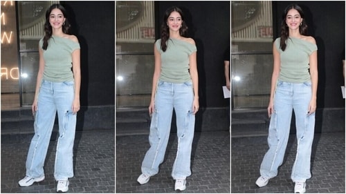 The paparazzi clicked Ananya Panday outside Excel Entertainment office. (HT Photo/Varinder Chawla) The paparazzi clicked Ananya Panday outside Excel Entertainment office. (HT Photo/Varinder Chawla)